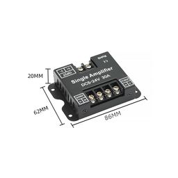 SY mini trek uchun chiroq, qora, 5.5 Vt 48v, SY-mini-520417-5.5-48-BL-NW