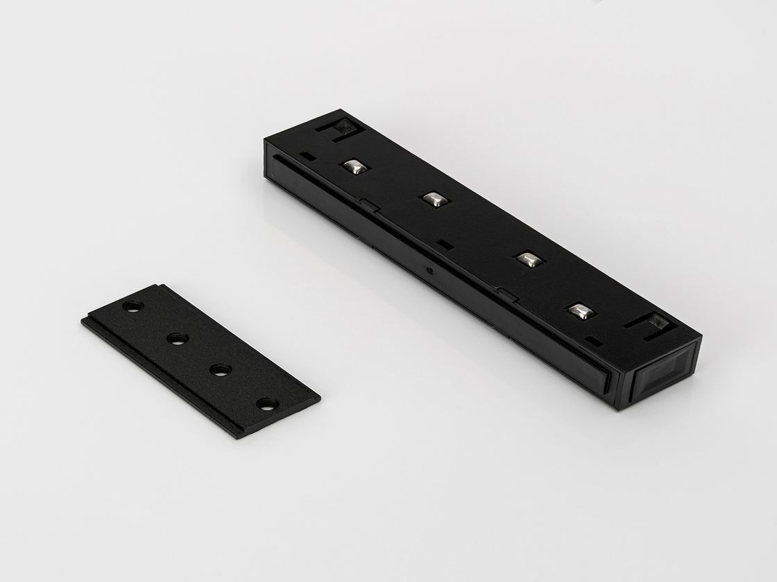 SY-LINK 48V to‘g‘ri konnektor, qora rang, umumiy ko‘rinish