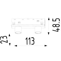 LED yorug‘lik chirog‘i, SY-LINK seriyasi, oq, 6 Vt, IP20, neytral oq (4000K), SY-LINK-CE-WH-6-NW