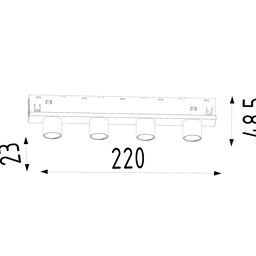 LED yoritgich, SY-LINK seriyasi, Qora, 12 Vt, IP20, Iliq oq (3000K), SY-LINK-CE-BL-12-WW