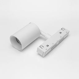 Белый спот SY-LINK и адаптер крепления, вид отдельно