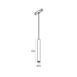 Osma silindrsimon yoritgich, SY-LINK seriyasi, Qora, 5Вт, IP20, Neytral oq (4000К), SY-LINK-TB-BL-5-NW