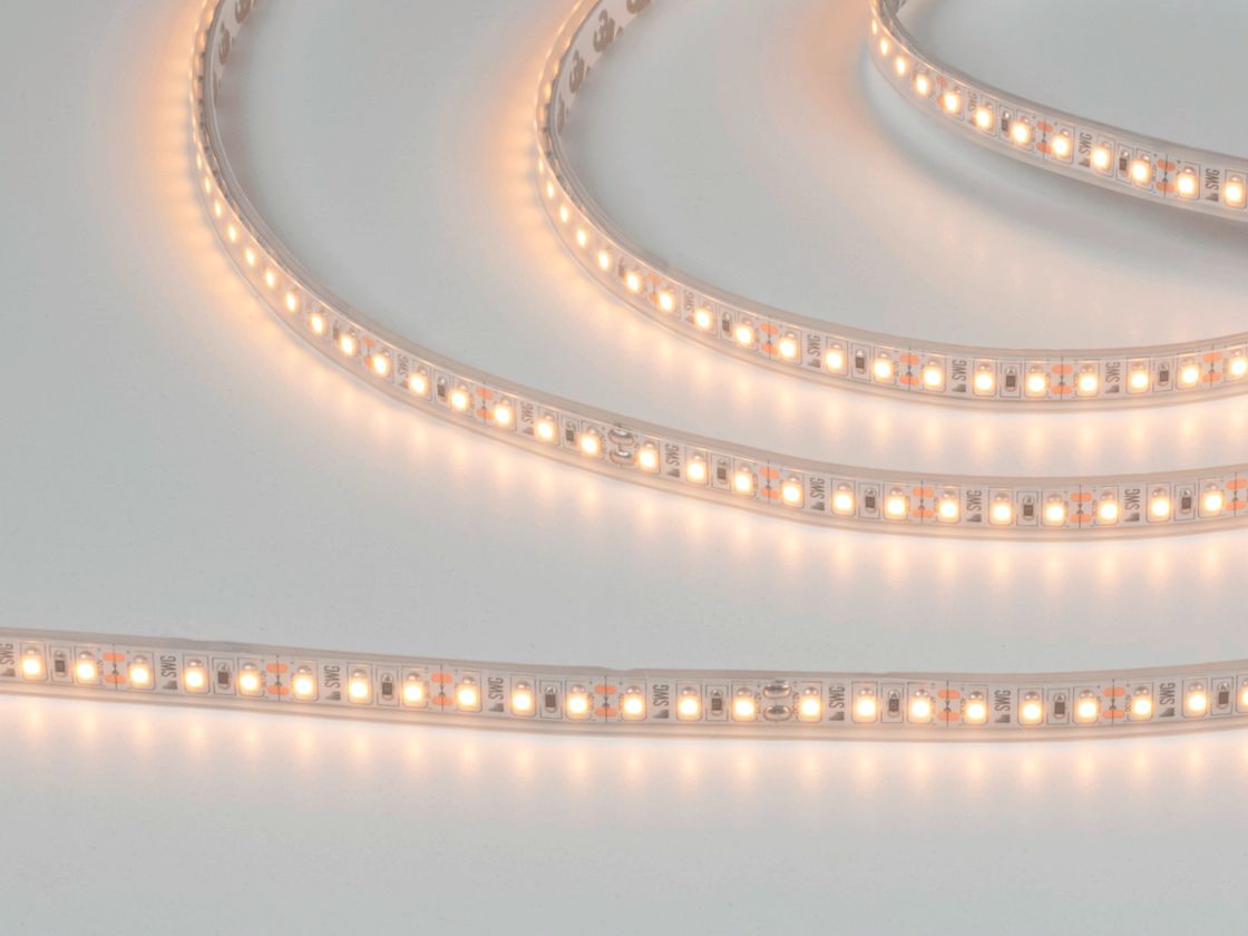 SMD3528 LED lenta, iliq oq rang, yoqilgan