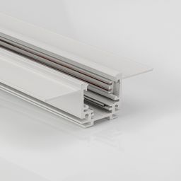 Shpaklyovka ostiga o‘rnatiladigan past profilli ichki shina yo‘li, SY-LINK seriyasi, Oq, IP20, SY-LINK-20T2S-2.5-WH