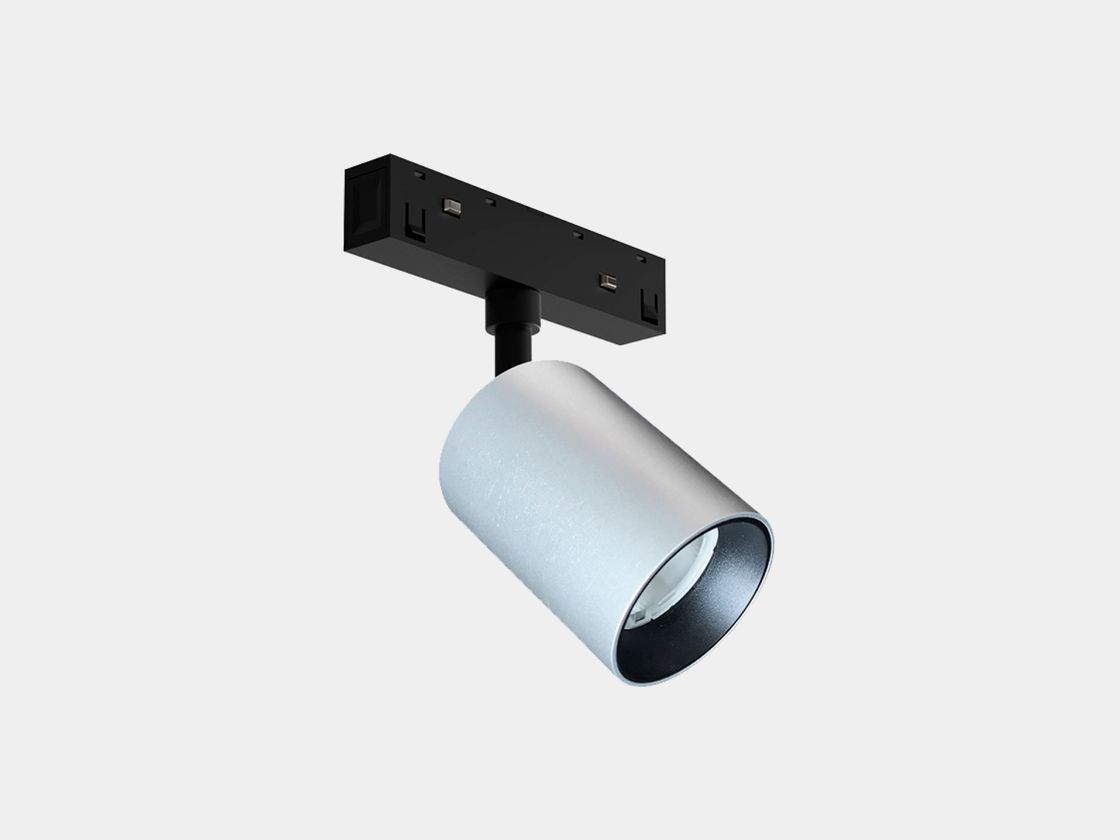 LED spot chiroq, SY-LINK seriyasi, Kumush, 10Вт, IP20, Iliq oq (3000К), SY-LINK-SP-SL-10-WW