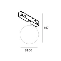Mat sharsimon yoritgich, SY-LINK seriyasi, Qora, 5Вт, IP20, Iliq oq (3000К), SY-LINK-SFM-BL-5-WW