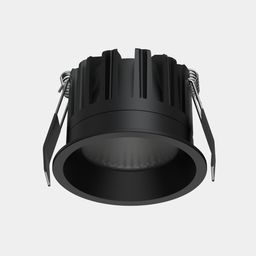 O‘rnatma LED yoritgich, DL-RE seriyasi, qora, 8Вт, IP44, iliq oq (3000К), DL-RE1202-BL-WW