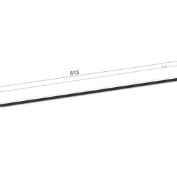 SLIM trek chirog‘i, 48V 24W qora 2700-6000K, DL-SLIM-DFBL-24-CCT