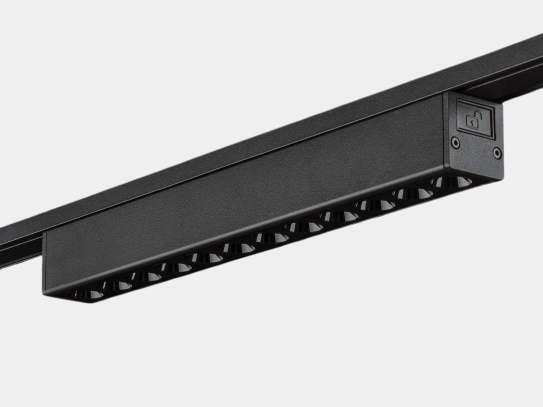 Светильник трековый SLIM, 48В 12W черный 2700-6000К, DL-SLIM-DRBL-12-CCT