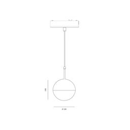 Светильник трековый SLIM, 48В 6W черный 2700-6000К, SL-SLIM-SFBL-6-CCT