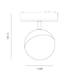 SLIM trek chirog‘i, 48V 10W oq 2700-6000K, SL-SLIM-SFWH-10-CCT