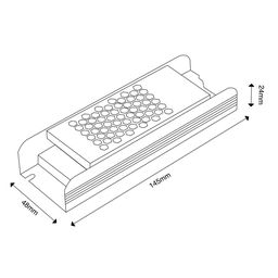 LED lenta uchun quvvat manbai, YA-CT-100-24