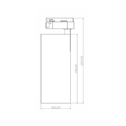 Спот для трековыx систем серия TL3P, Черный, 30Вт, 3000K, TL3P-BL-30-WW