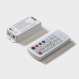 RGB kontroller, 2.4G pult bilan, 21 tugma, DC12/24V, <16A(MAX), SW-RGB-2.4G-16A