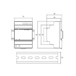 LED lenta uchun quvvat manbai DR-100-24, DR-100-24