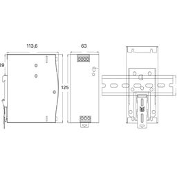 LED lenta uchun quvvat manbai 240Вт, 24В, NDR-240-24