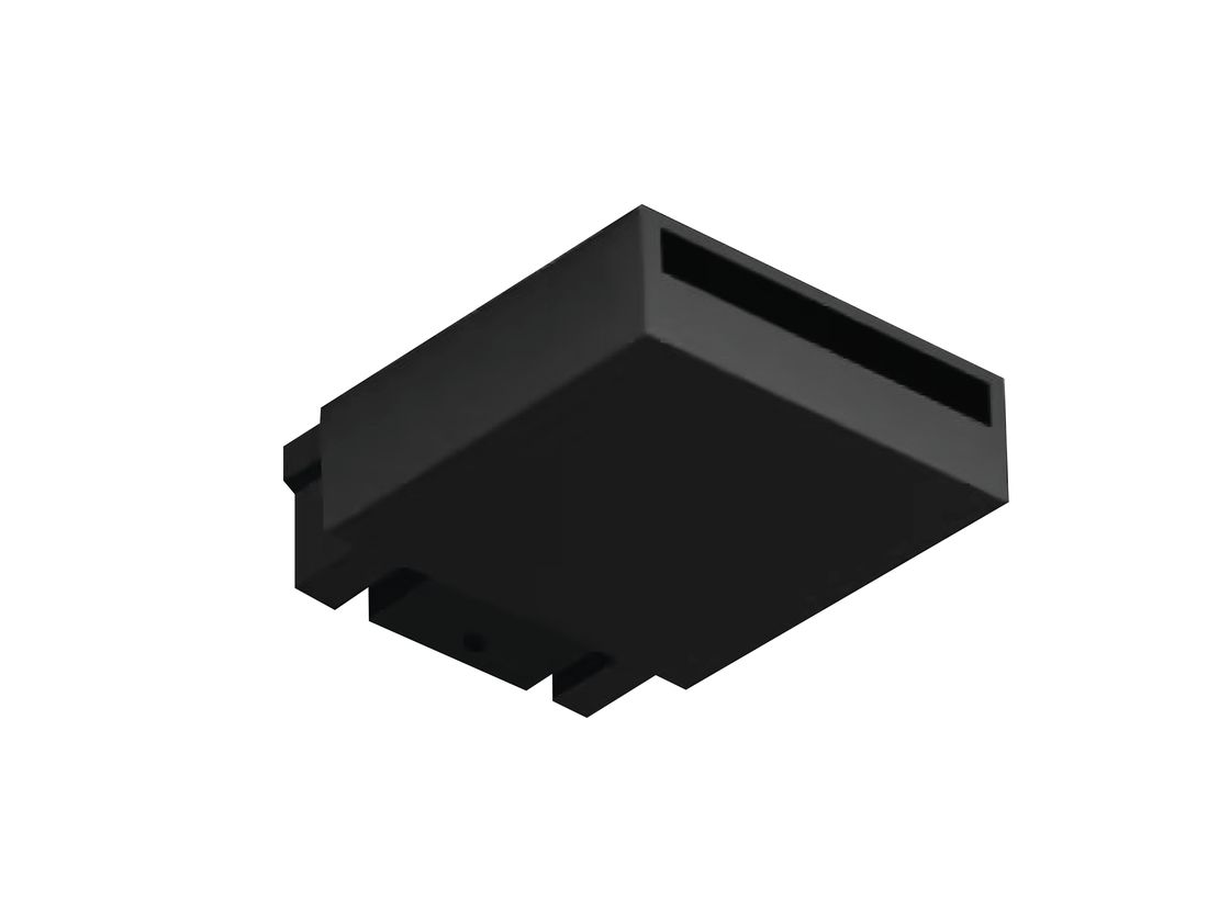 SLIM 48V qora tiqin-adapter, burchak ostidan ko‘rinish