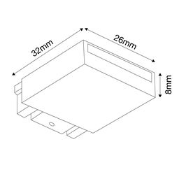 SLIM tizimi uchun tiqin-adapter, qora END-CN-SLIM-BL, END-CN-SLIM-BL