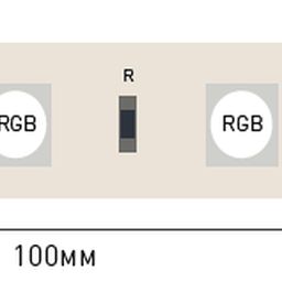 SPI RGB LED lenta 24В IP20 14.4Вт/м 60 LED/м SMD5050 WS2811 SWG5PT60-24-14.4-WS2811RGB