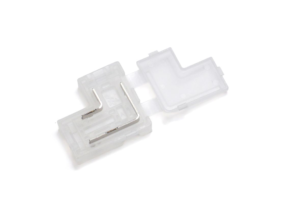 8 mm LED lenta uchun plastik T-konnektor, CN-8MM-2P-T-SC-H