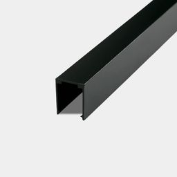 Neon lenta uchun alyuminiy mahkamlash profili 1 m qora 12×20 mm MNT-1220-AL1000-BL