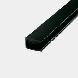 Neon lenta uchun alyuminiy mahkamlash profili 1 m qora 12×20 mm MNT-1220-AL1000-BL