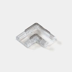 8 mm lenta uchun shaffof plastik L-konnektor