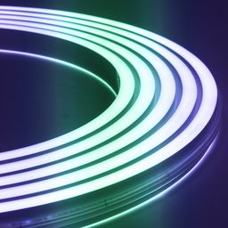 Неоновая лента SPI RGB 24В IP67 10Вт/м 140 LED/м SMD2835 20×13 мм двойное свечение NE-DU560-24-10-WS2811RGB-67