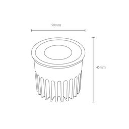 LED modul 12 Vt 55° 3000K TRIAC DL-FT01-12-WW-TR