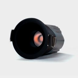 O‘rnatma yoritgich 7Вт 55° IP65 qora 3000К buriladigan RC-D52-7-BL-WW65