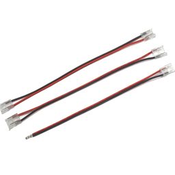 8 mm LED lenta uchun bir tomonlama plastik konnektor, simli, CN-8MM-2P-BW-SC
