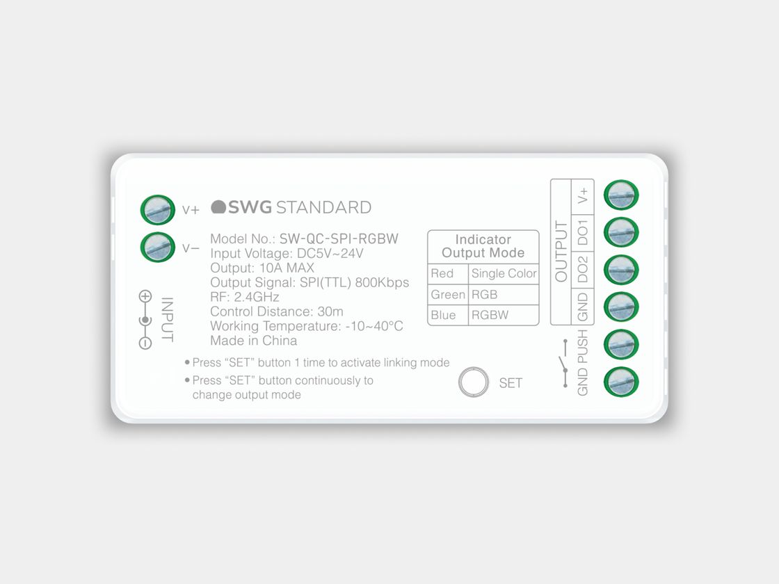 Контроллер SWG Standard Quick Control SPI, вид сверху