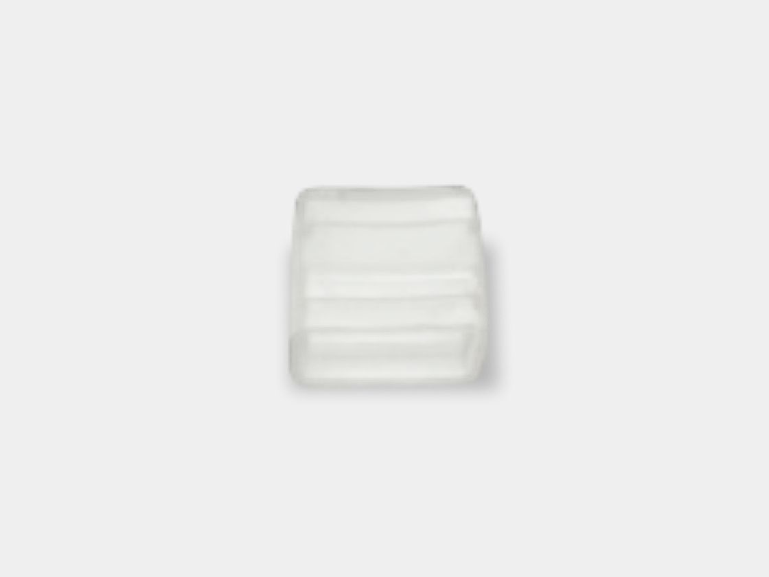 8×16 mm neon lenta uchun zaglushka, yon tomondan ko‘rinish