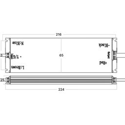 LED lenta uchun quvvat manbai 24 V, 150 Wt, IP67, MTPW2-150-24