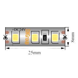 DC24V belgilanishiga ega SMD2835 LED lenta bo‘lagi