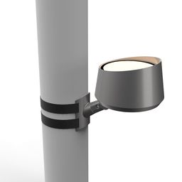 Kronshteynga o‘rnatilgan ko‘cha LED proyektori, yon tomondan ko‘rinish