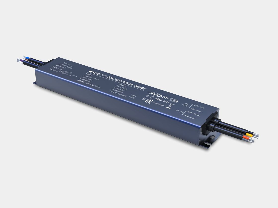 Герметичный блок питания SWG PRO DALI DT6 IP67