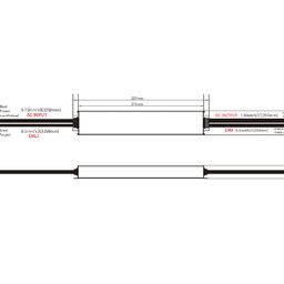 LED lenta uchun dimmerlanadigan quvvat manbai DALI DT6, 24 V, 150 Wt, IP67, DALI-DT6-150-24