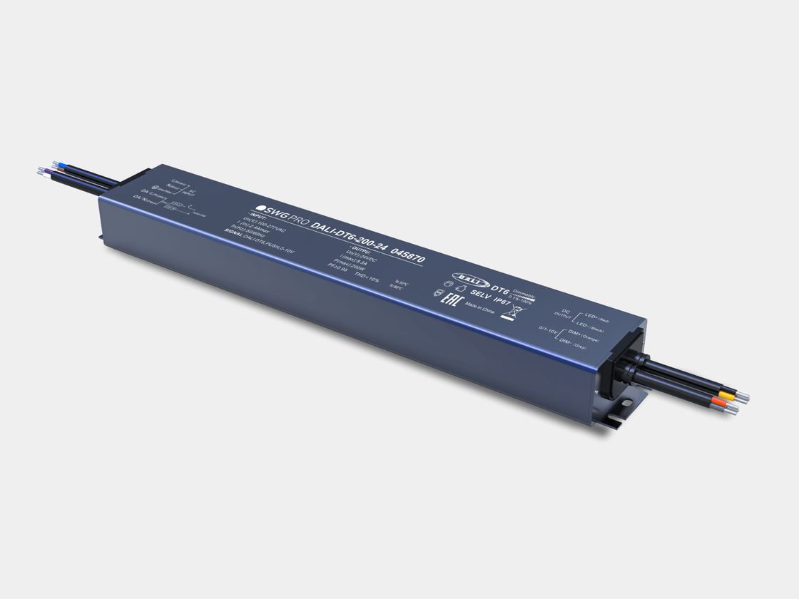 Герметичный блок питания SWG PRO DALI DT6 IP67