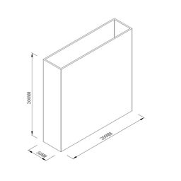 Devor chirog‘i uchun dekorativ ustki qoplama Forma 200x50x200 mm