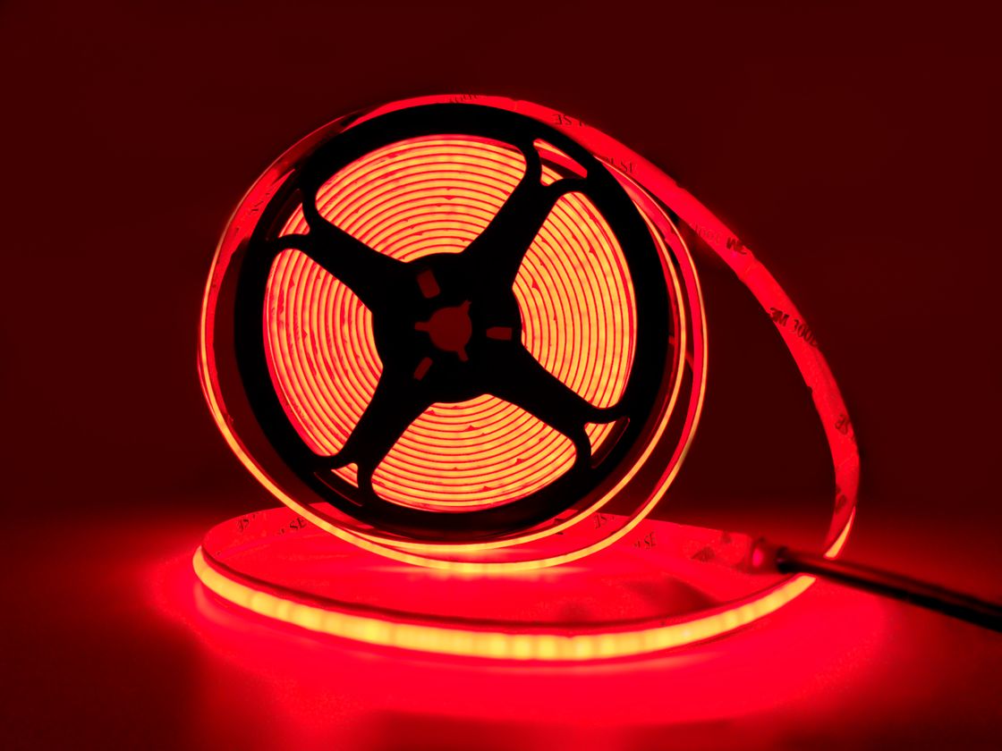 Светодиодная лента SWG PRO COB, 480 LED/м, 13 Вт/м, 24В , IP20, Цвет: Красная, SWG-COB480-24-13-R