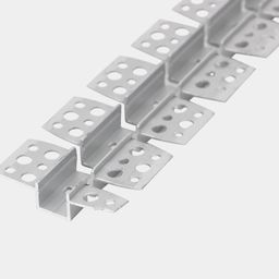 Montaj uchun perforatsiyali alyuminiy profil, diagonal rakurs