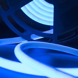 Issiqqa chidamli LED lenta SMD 2835, 180 LED/m, 12 Vt/m, 24V, IP68, Rang: Ko‘k, NE8180-24-12-B-68