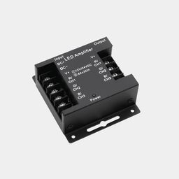 RGB kuchaytirgich, 24A, Qora, AMP-RGB-24A-BL