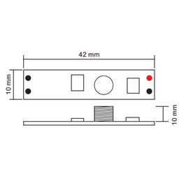 Mini dimmer 1-3A, profil uchun sensor, SR-2901S