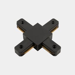 X-Коннектор для однофазных накладных трековых систем, черный,KXZ-BL-X