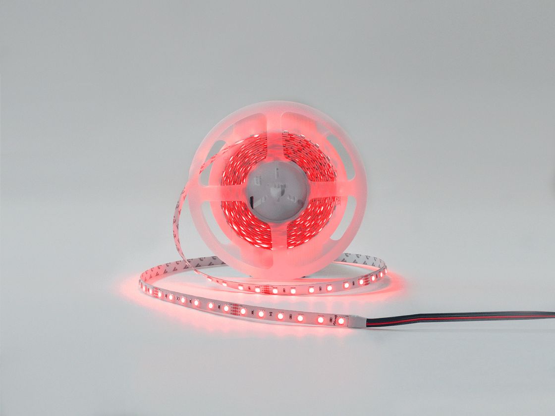 24V RGB LED lenta g‘altagi, qizil rangda yoritish