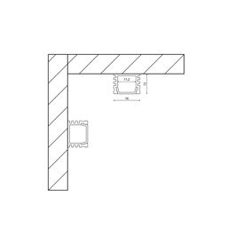 SF-1612 profili chizmasi: o‘lchamlari 16×12 mm