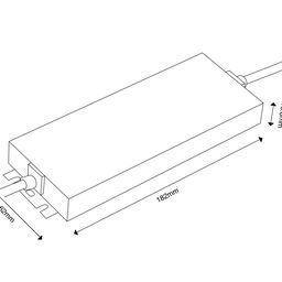 LED lenta uchun quvvat manbai TPW, 100 W, namlikdan himoyalangan, 24 V, MTPW-100-24