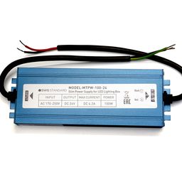 LED lenta uchun quvvat manbai TPW, 100 W, namlikdan himoyalangan, 24 V, MTPW-100-24